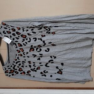 LOFT Outlet xl long sleeve leopard top